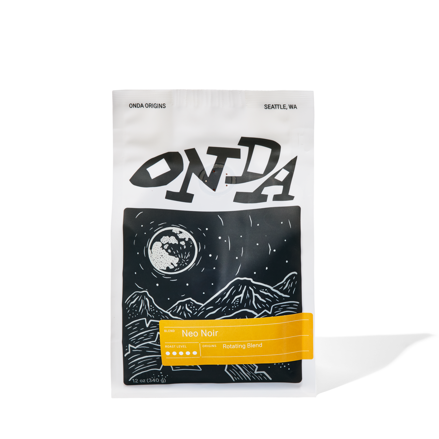Dark roast coffee, bag of dark coffee beans, top selling dark roast coffee, coffee gift for dark coffee lovers, coffee blend, unique coffee bag design