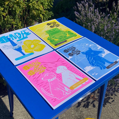 Risograph Print Collection 4 Pack