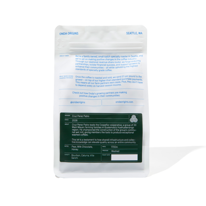 Cruz Perez Pablo: Guatemala | Washed | Light Roast