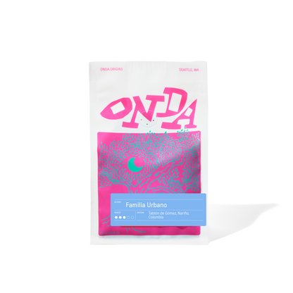 Pink coffee bag, specialty coffee beans, coffee bag with cool design, colombian coffee, coffee from colombia