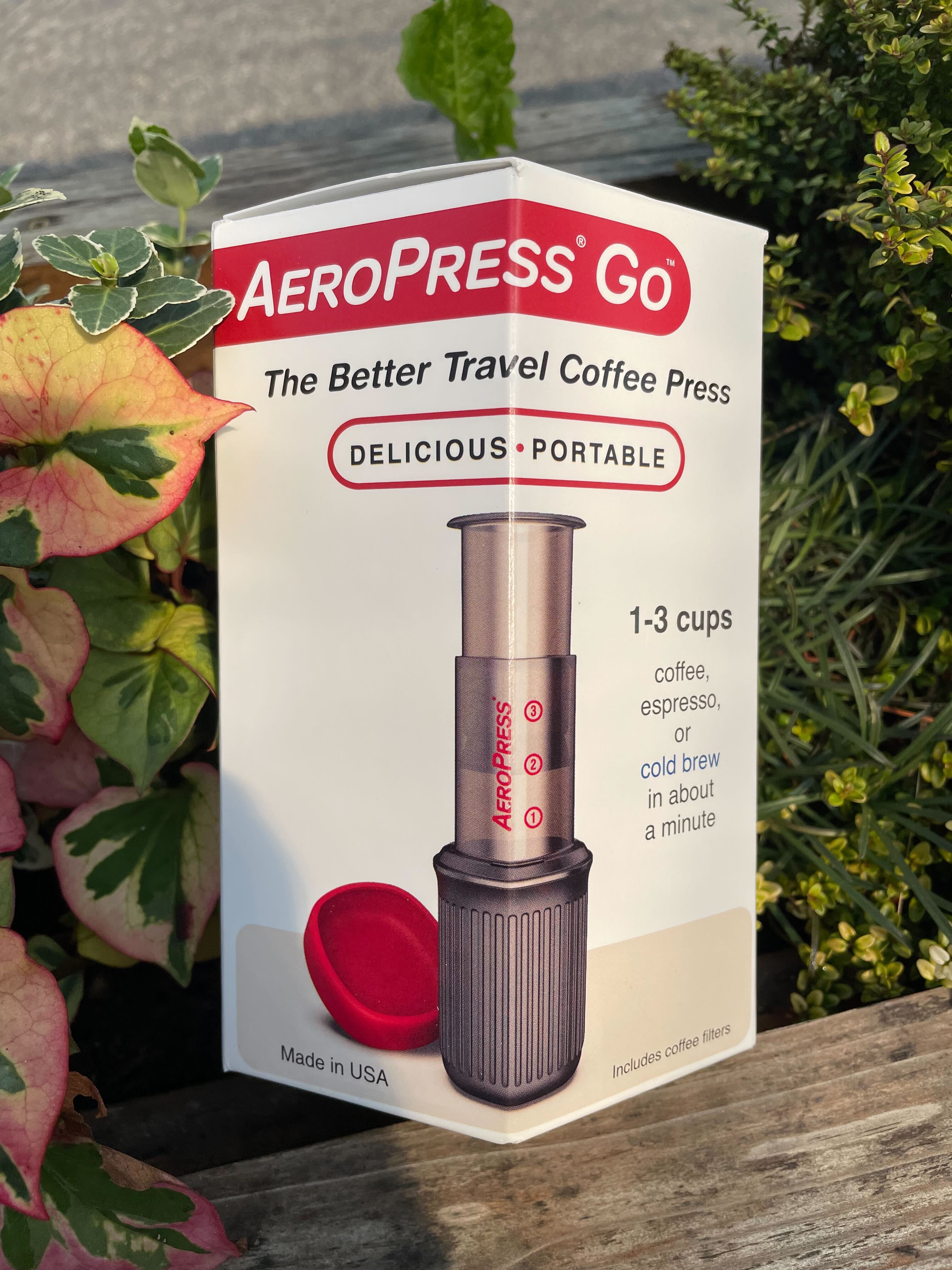 AeroPress Go Portable Travel Coffee Press, 1-3 Cups