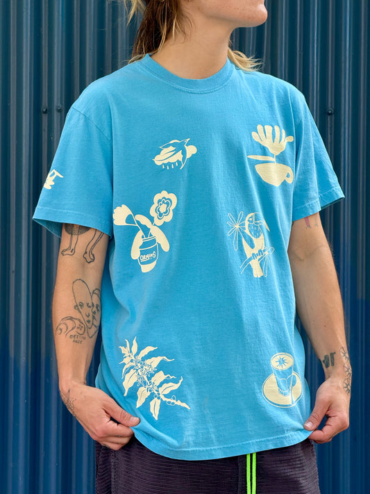 Block Print Cotton T-Shirt