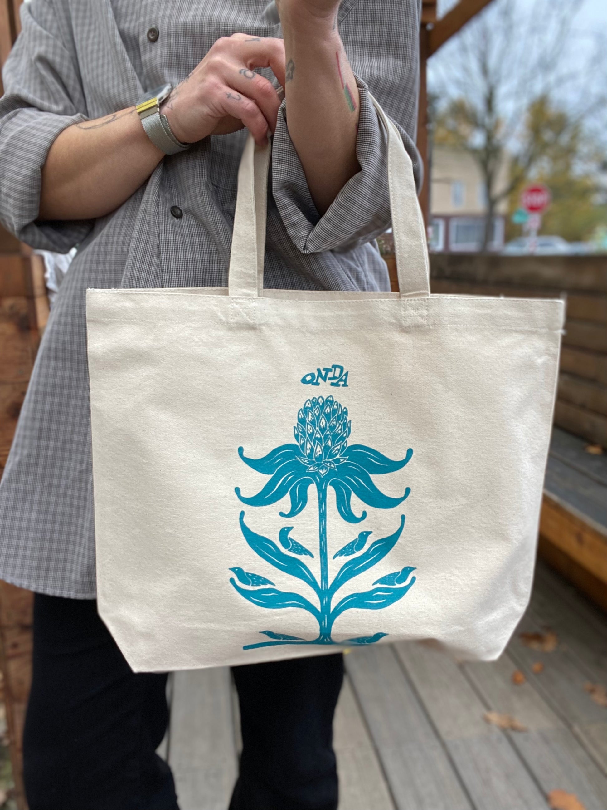 Flower print bag sale