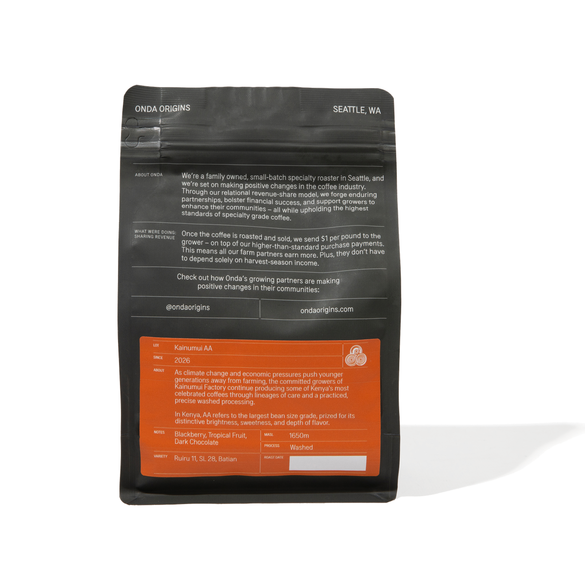 Kainumui AA: Kenya | Washed | Light Roast