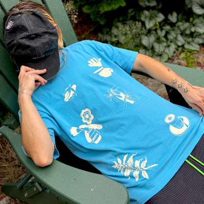 Block Print Cotton T-Shirt